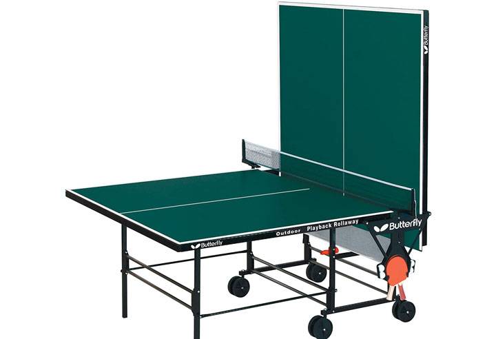 Butterfly Playback Rollaway Outdoor Table Tennis Table